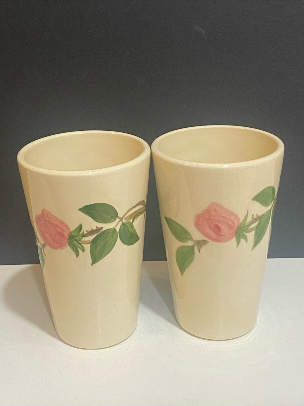 Vintage Franciscan Desert Rose 13 oz set of 2 tumblers
